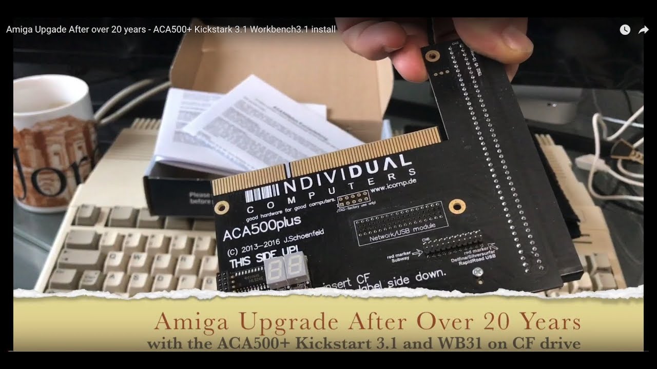 Amiga Upgrade After Over 20 Years - ACA500+ Kickstart 3.1 Workbench3.1 install