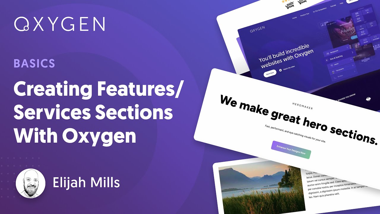 Oxygen Basics: Creating Features/Services Sections With Oxygen