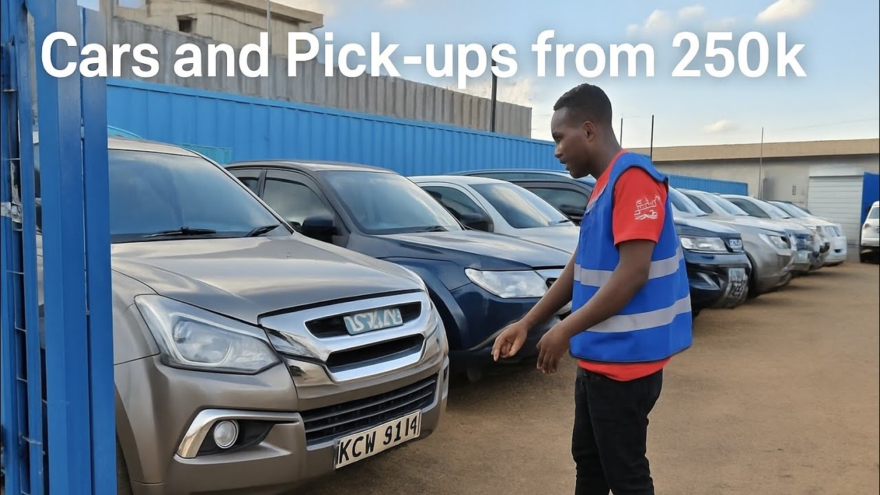 Cars & pickups from 250K — deals worth checking out in a Nairobi Showroom