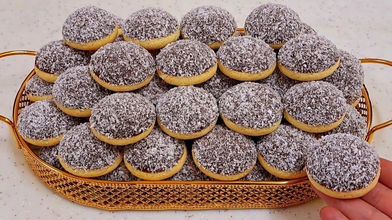 حلوة العشر دقائق لشرب الشاي بدون زبدة إقتصادية بكمية كثيرة بمكونات عندك فالبيت😇