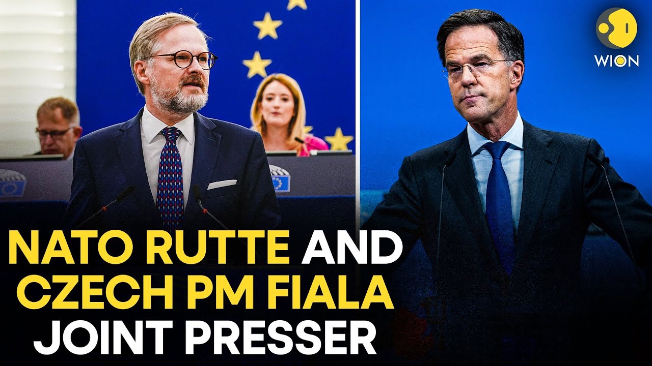 WION LIVE: Joint press conference with NATO Sec. Gen. Rutte and Czech PM Fiala | Russia-Ukraine War