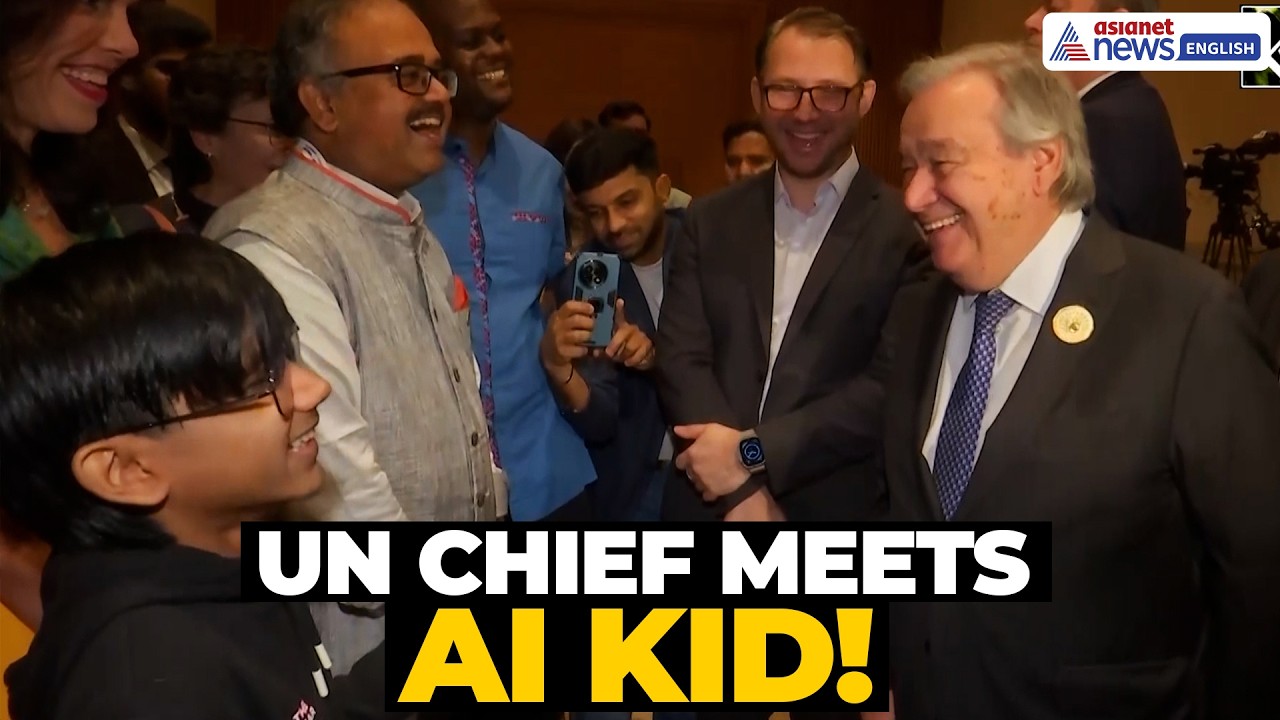 India&rsquo;s Youngest AI Prodigy Raul John Meets UN Chief Antonio Guterres