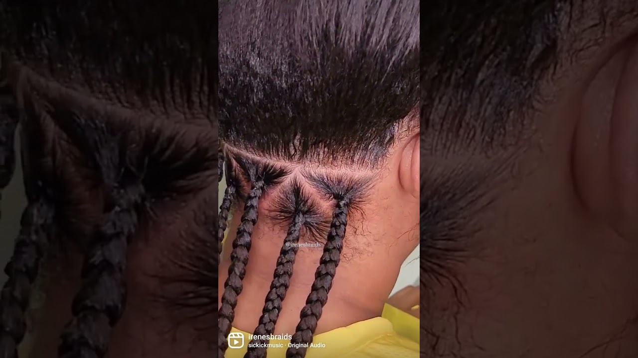 🔥 How To Make Clean Parts| Knotless Braids| Triangle Box Braids