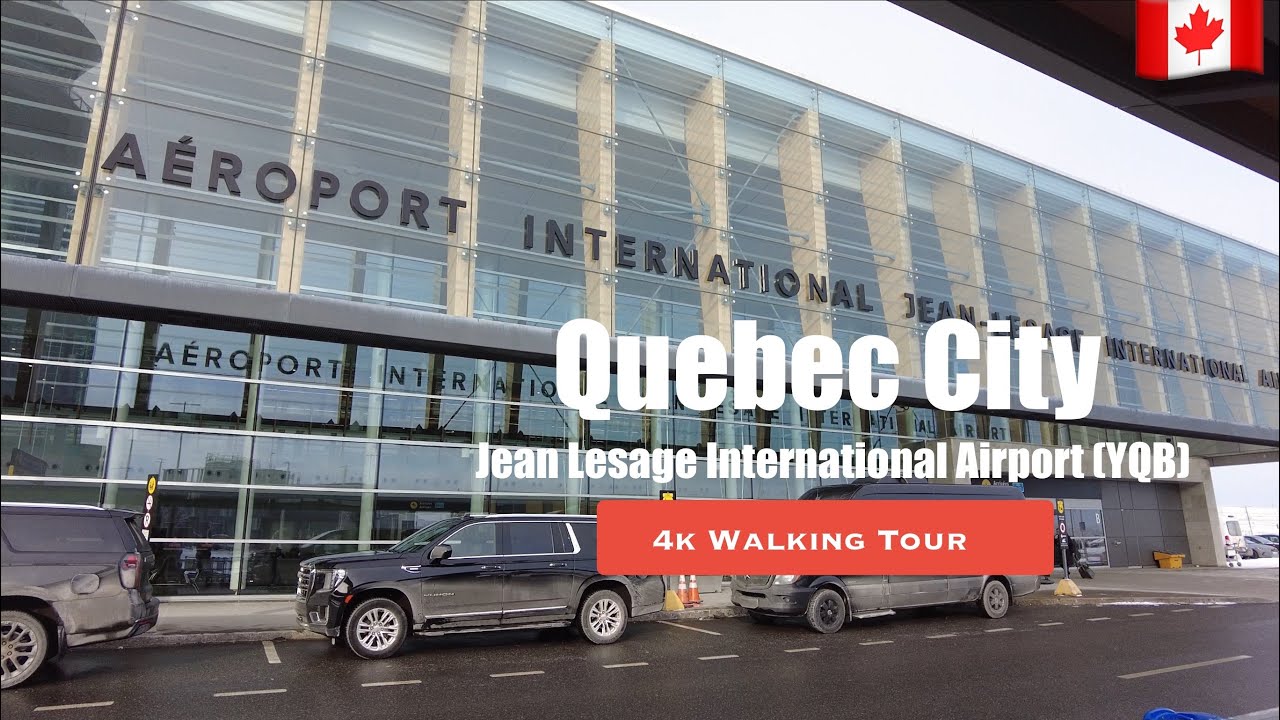 [4K] Quebec City (Québec) Canada walking tour - Jean Lesage International Airport (YQB) | #239
