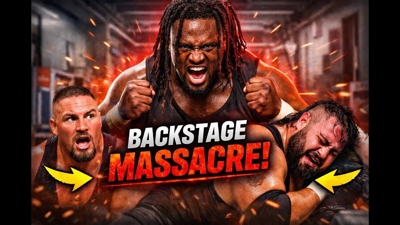 Backstage Massacre: Obafemi Destroys Bron Breakker & Bronson Reed