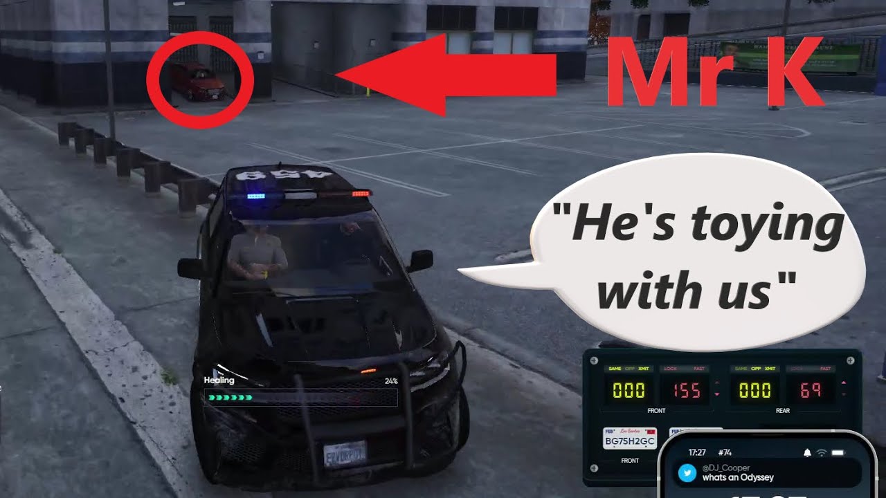 CG Opal Bets Mr K $2500 she can catch him and gets COOKED! | GTA RP NoPixel 4.0