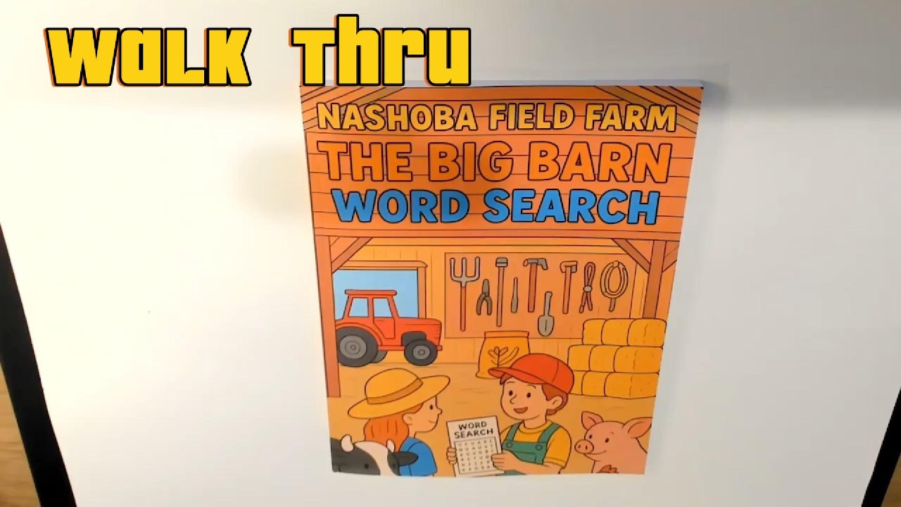 Walk Thru of Nashoba Field Farm: The Big Barn Word Search