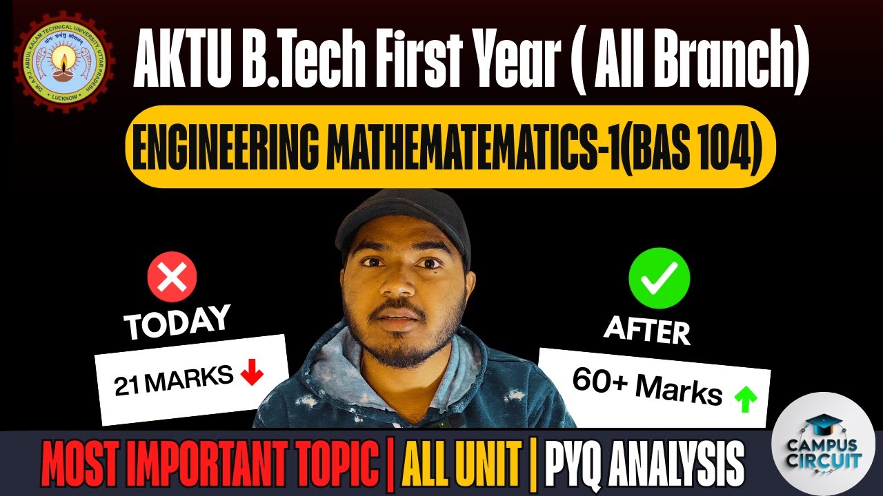 AKTU Maths-1 Most Important Questions| ENGINEERING MATHEMATICS 1| AKTU FIRST YEAR | CAMPUS CIRCUIT