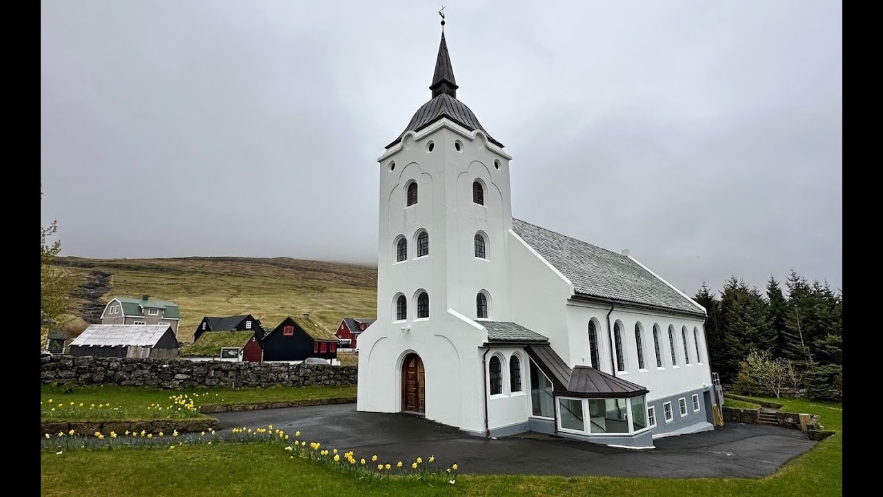 Guðstænasta úr Miðvágs kirkju. 03-03-2024