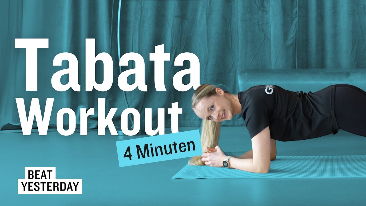 4-minute Tabata workout: Interval training with maximum effect | Beat Yesterday