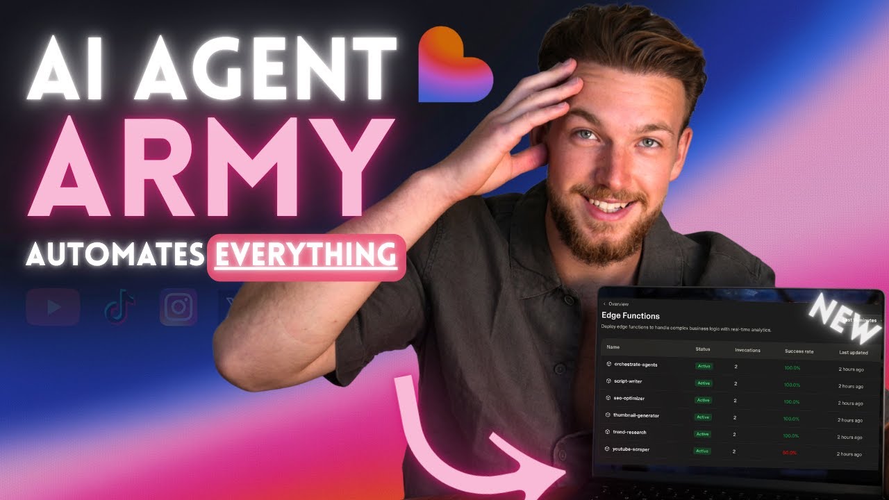 I Built A Team of 5 AI Agents in Lovable Cloud (ONLY Prompts)