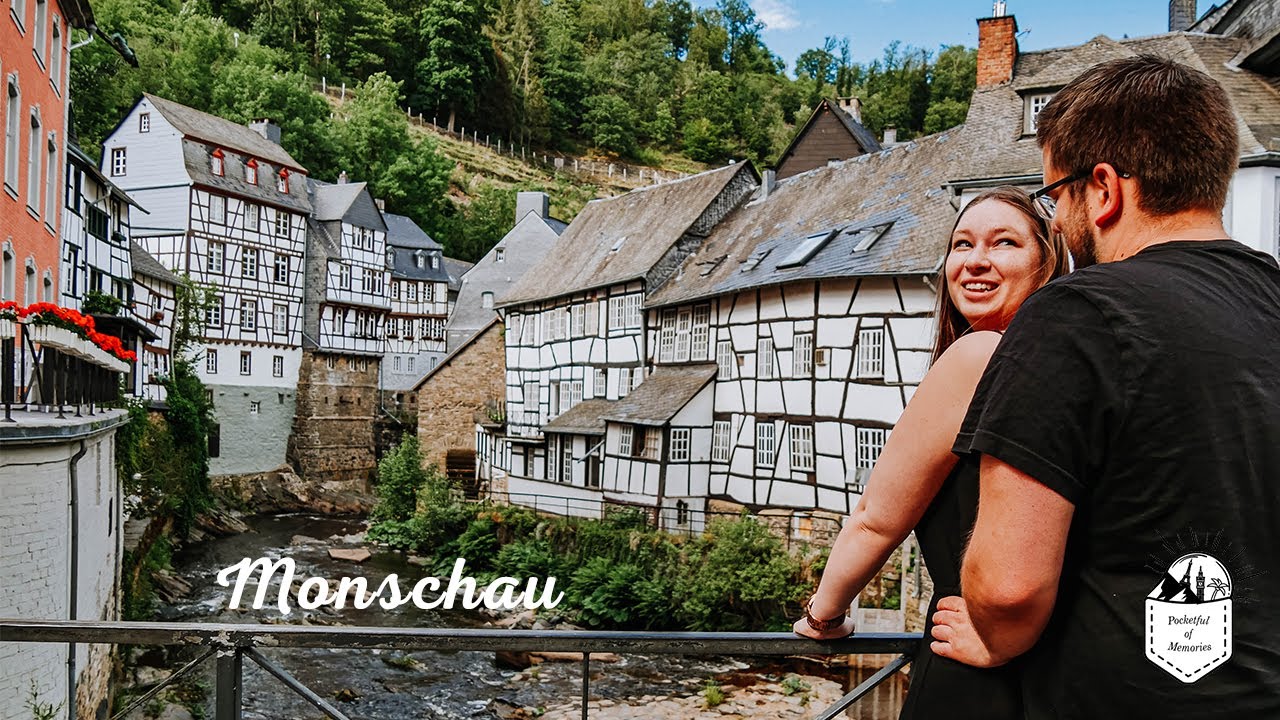 Die historische Stadt Monschau in der Nordeifel
