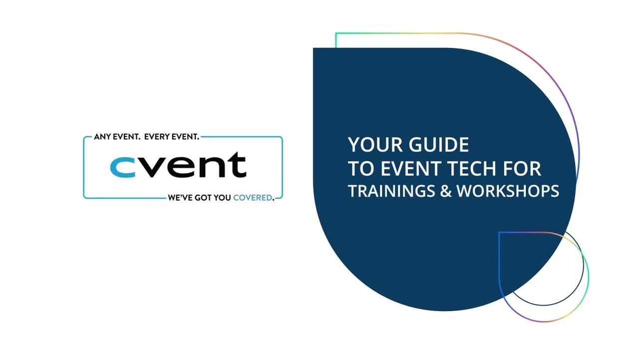 Cvent event tech for trainings and workshops