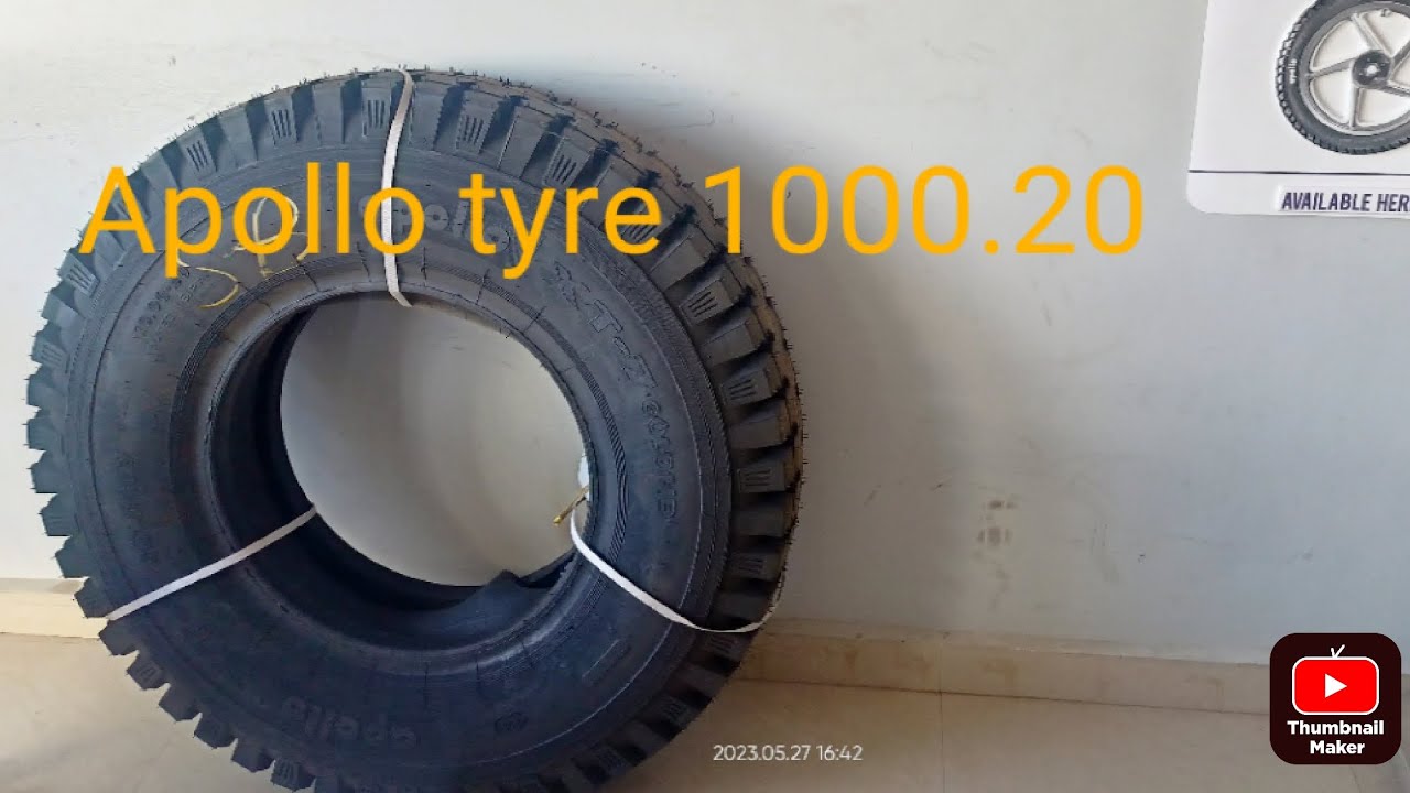 Apollo tyre 1000.20 for truck and trolly.. overload tyre ..16 ply