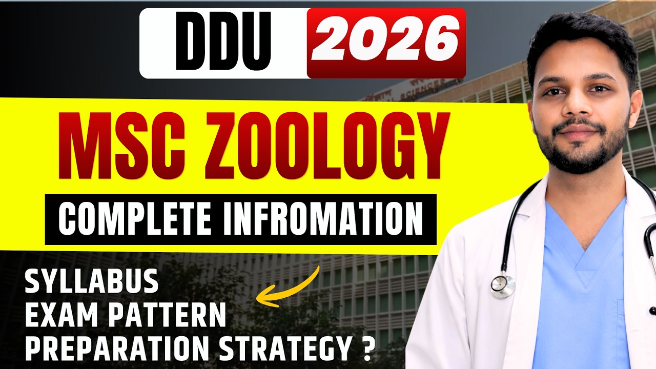 DDU Gorakhpur University MSc Zoology Admission 2026: Entrance Syllabus, Exam Date & Complete Guide