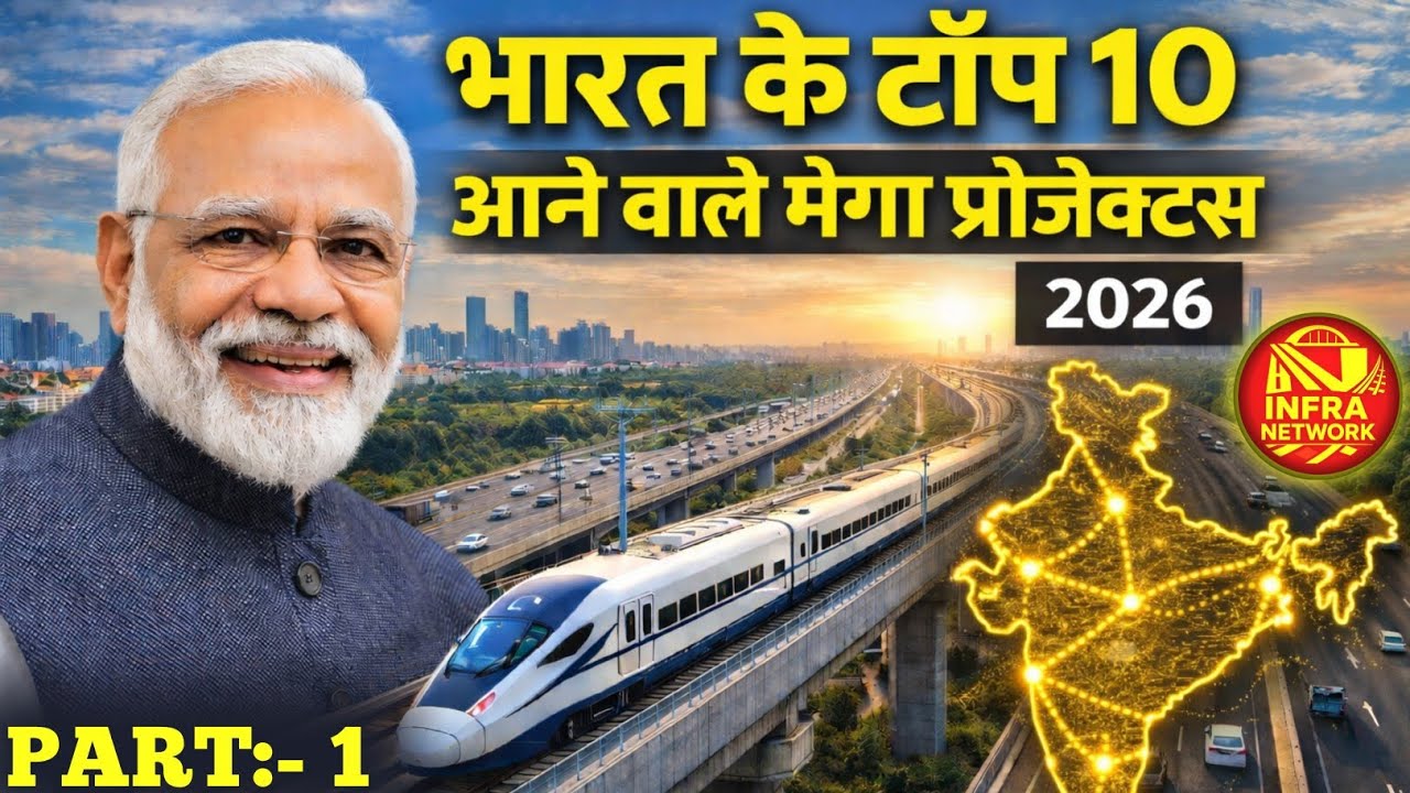 INDIA’S TOP 10 UPCOMING MEGA PROJECTS In 2026 – BIGGEST Infrastructure Boost 