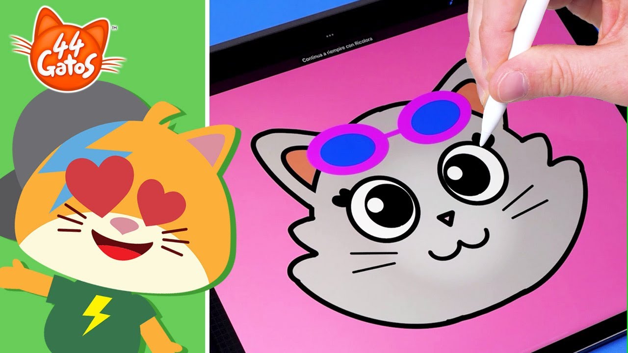 44 Gatos Digital Art School: todas as nostras lições de desenho! Compilaçao de Shorts