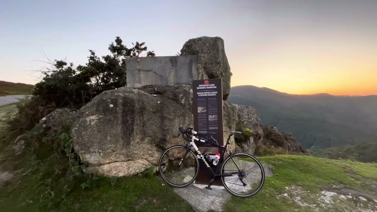 Alto de Agi&ntilde;a subido por Lesaka, octubre 2023, altimetrias Navarra - ciclismo