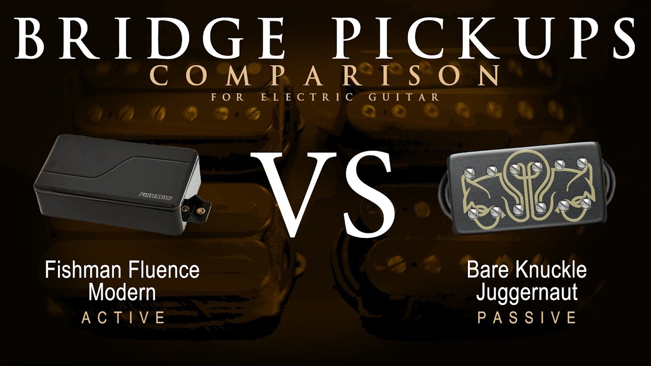 Fishman FLUENCE MODERN vs Bare Knuckle JUGGERNAUT - Bridge Guitar Pickup Comparison Tone Demo