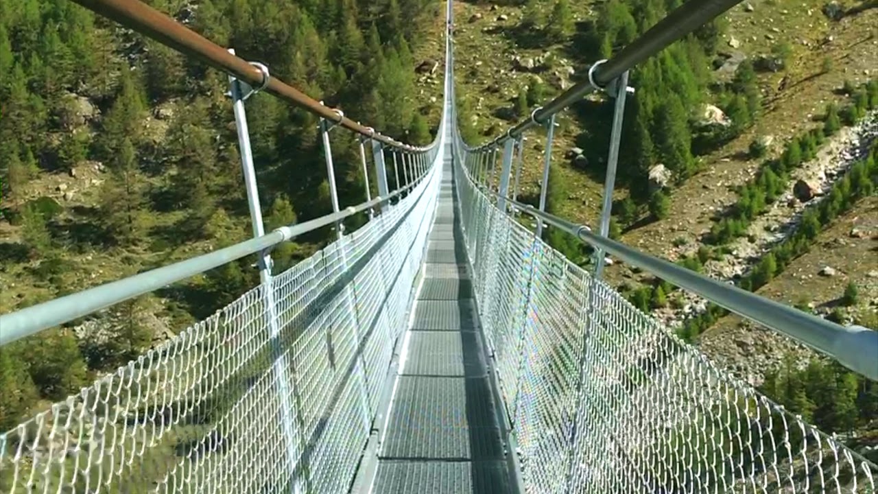 Charles Kuonen Suspension Bridge! DJI MAVIC and GO PRO