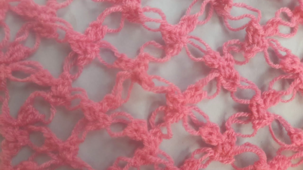 How To Crochet The Lovers Knot Lace.  Also Known As Solomon's Stitch As Absolute Beginner