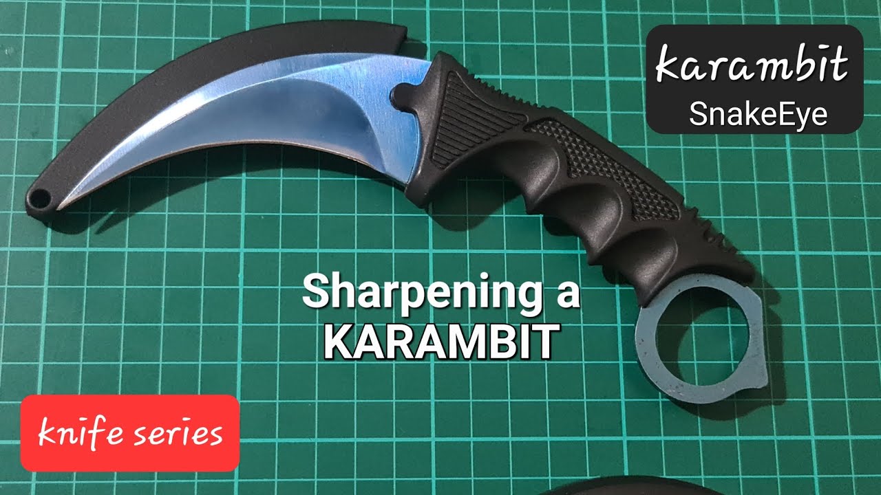 Sharpening a KARAMBIT blade (2022) - knife series @eric canto corner