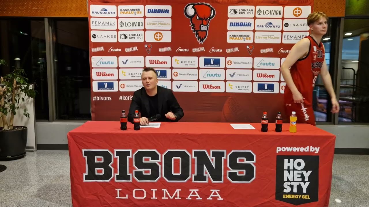 Bisons - Kauhajoki 8.10.2025 (lehdistötilaisuus)