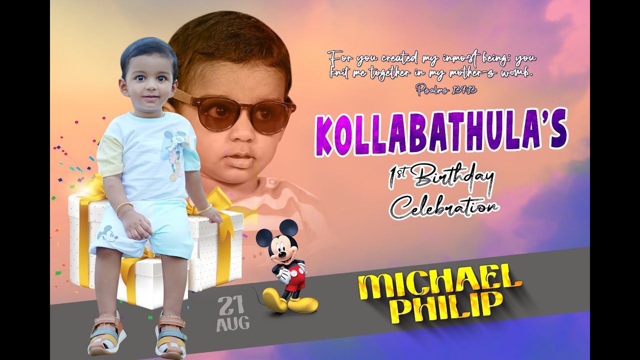 Michael Philip Cinematic Cake Smash | Turning 1 | Dream Destination Studios ||