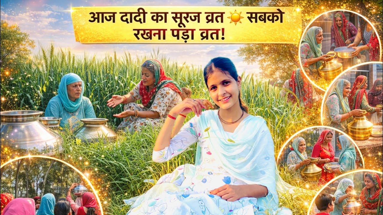 दादी ने कहा आज सबको रखना पड़ेगा सूरज व्रत ☀️ क्या हुआ फिर? 😅