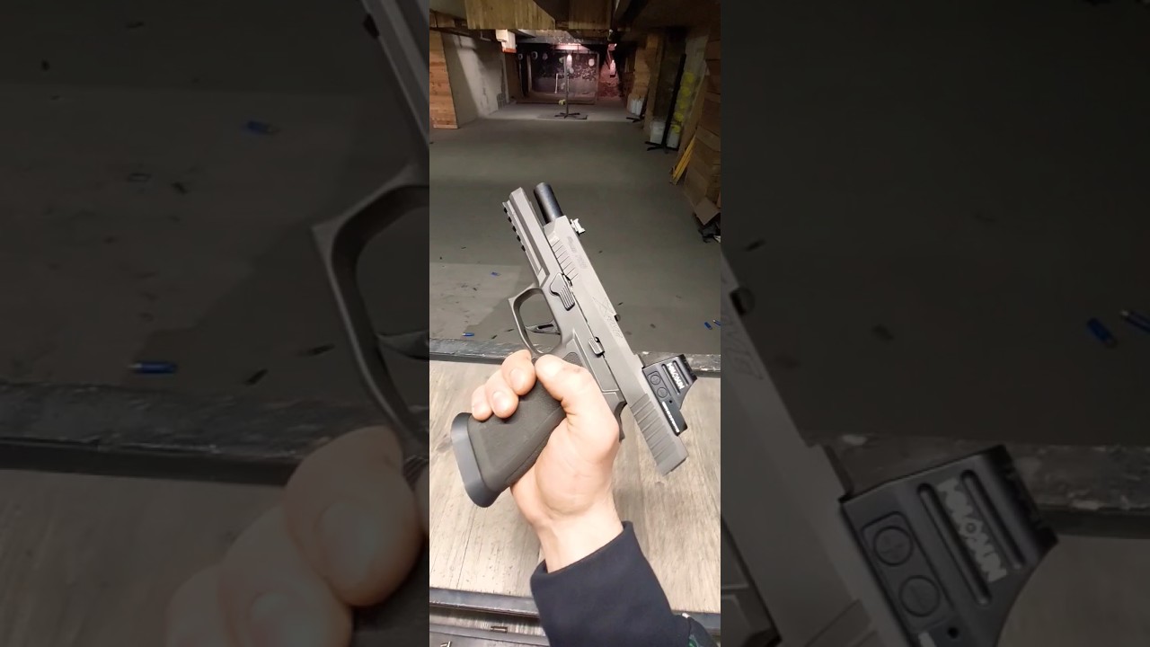 Szybki test pistoletu  #16/100 | SIG SAUER P320 X-FIVE LEGION #strzelnica #sigsauer #pistol #airsoft