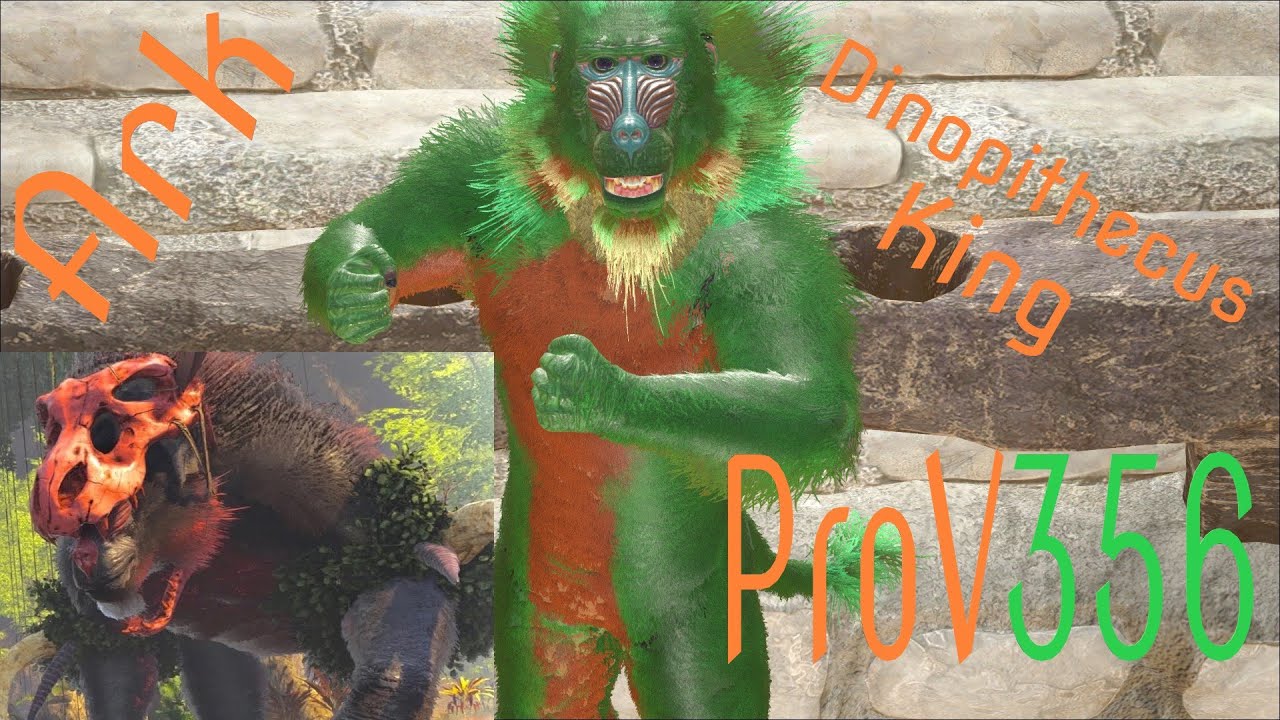 Ark Lost Island Dinopithecus King fight