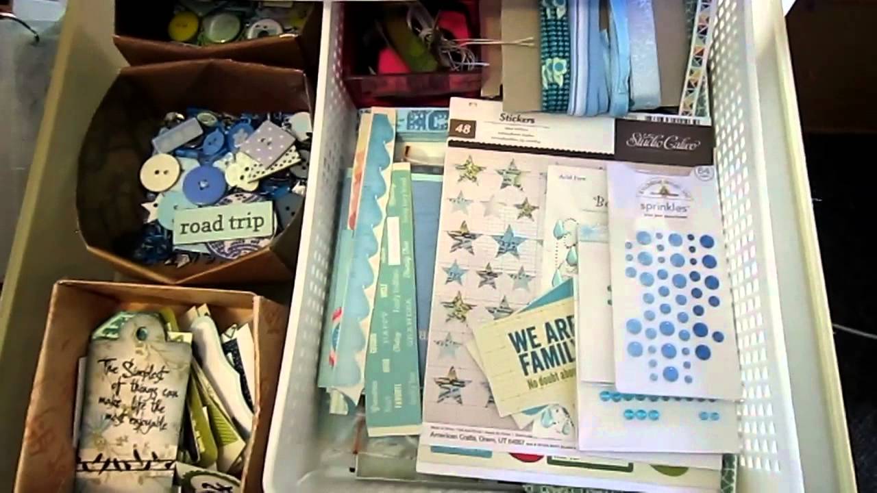 How I Store Scrapbooking Embellishments