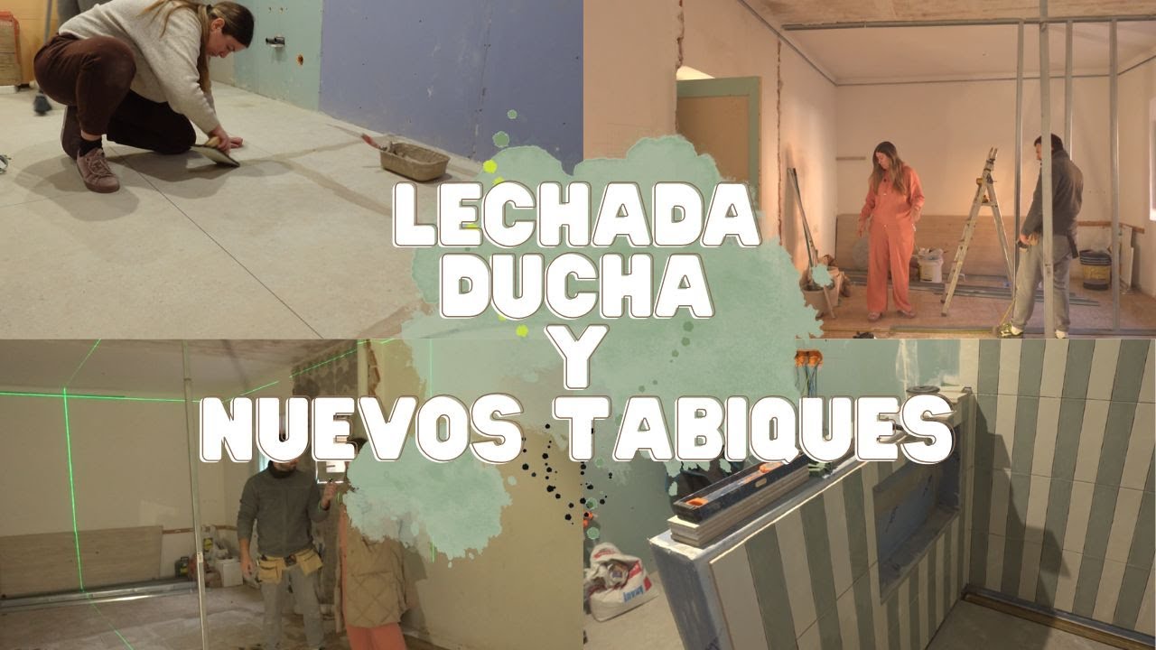 REFORMANDO CAN KEISA 49 | TERMINAMOS la ducha | Ponemos la LECHADA al suelo | NUEVOS TABIQUES 🏗️
