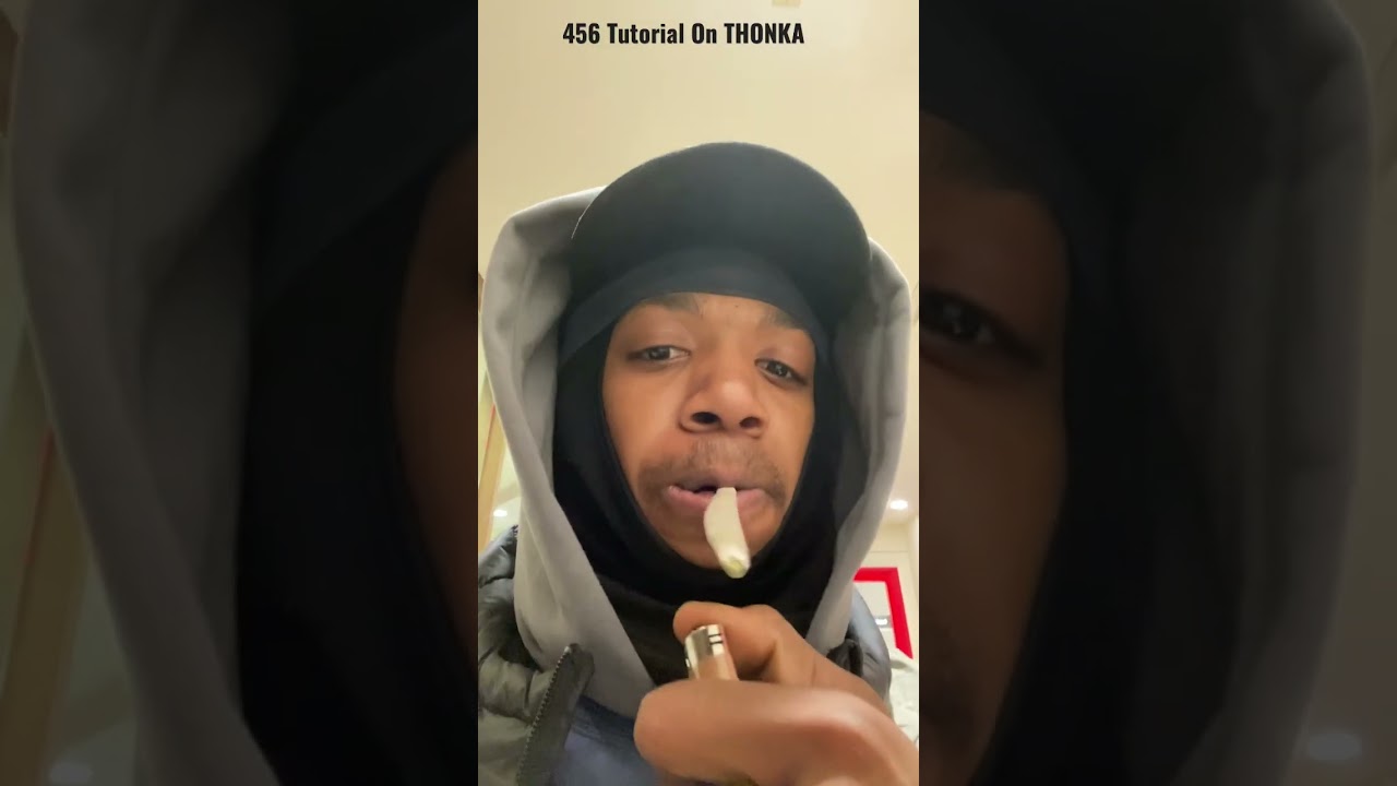 HOW TO ROLL A FAT 456 THONKKA BLUNT #tutorial #Weed #Zaza #Smoke #Face-piece #shorts #456mondo