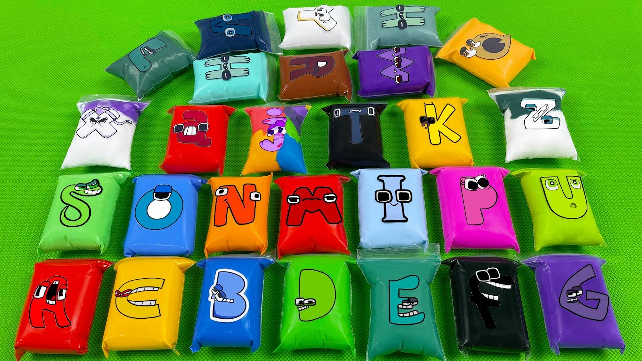 Alphabet Lore - Looking For A-Z SLIME Colorful Mini Bag Coloring! Satisfying Slime ASMR