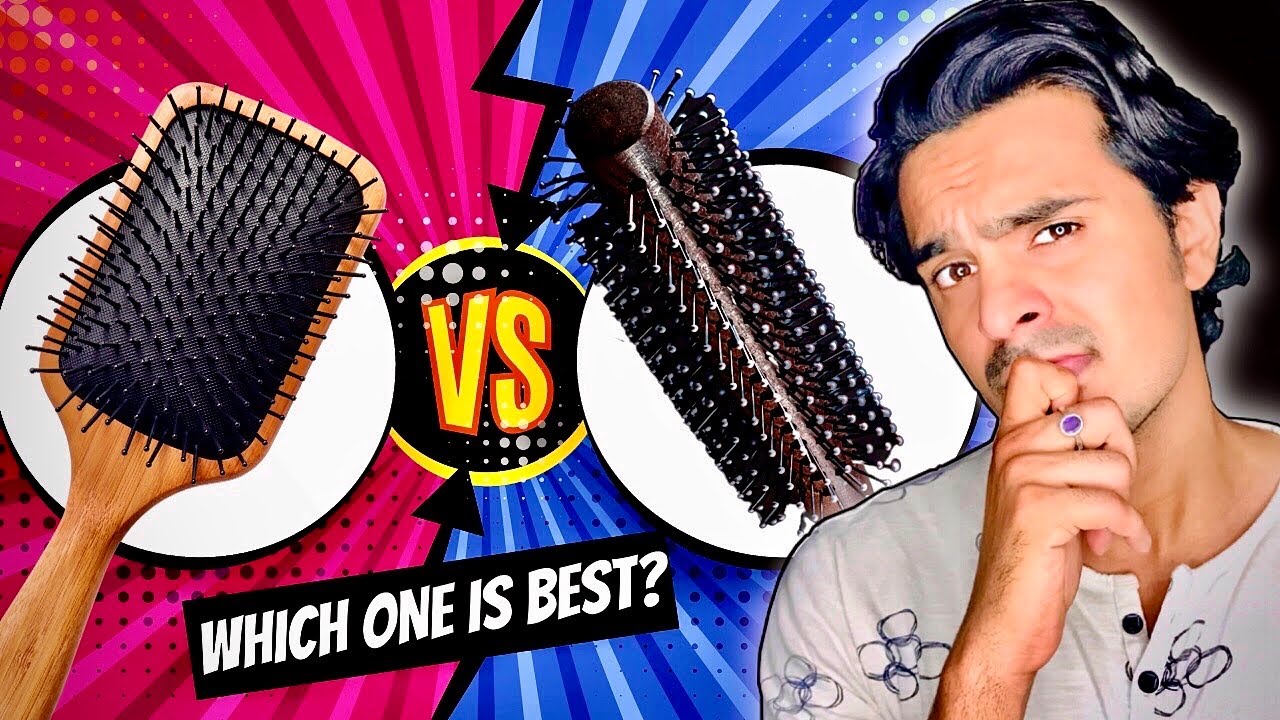 Difference Between Round Brush And Paddle Brush | Round Brush VS Paddle Brush