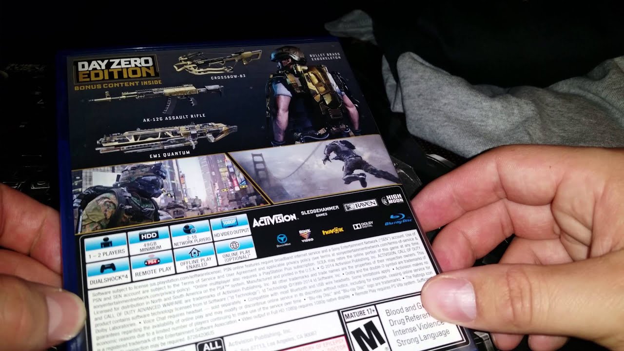 COD Advanced Warfare Day zero edition in 4K