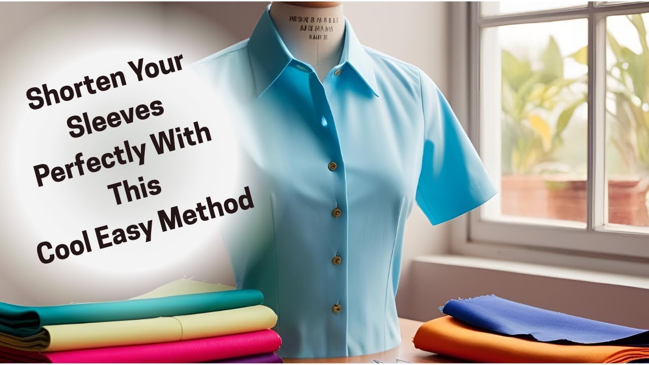An Easier way to shorten the sleeves of a button up shirt!