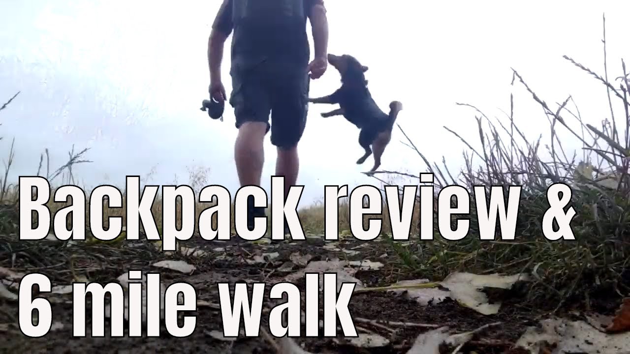 6 Mile Circular Hike with the dog in the Cambridgeshire Countryside & I attempt to review a backpack