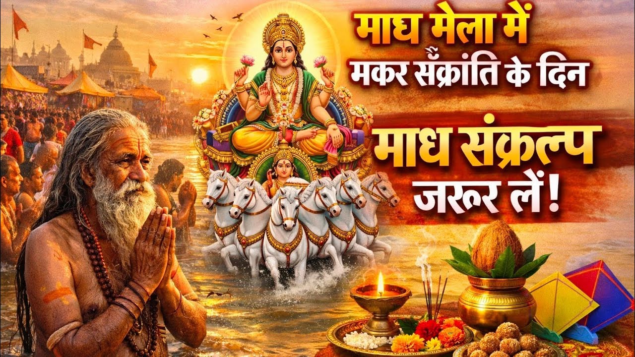 माघ मेला में, मकर संक्रांति के दिन, माघ संकल्प जरूर लें।Magh Mela prayagraj 