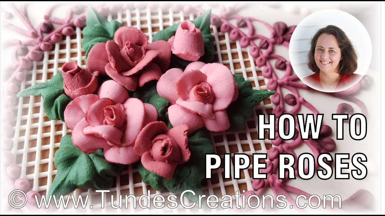 How to pipe toothpick roses - Royal icing roses