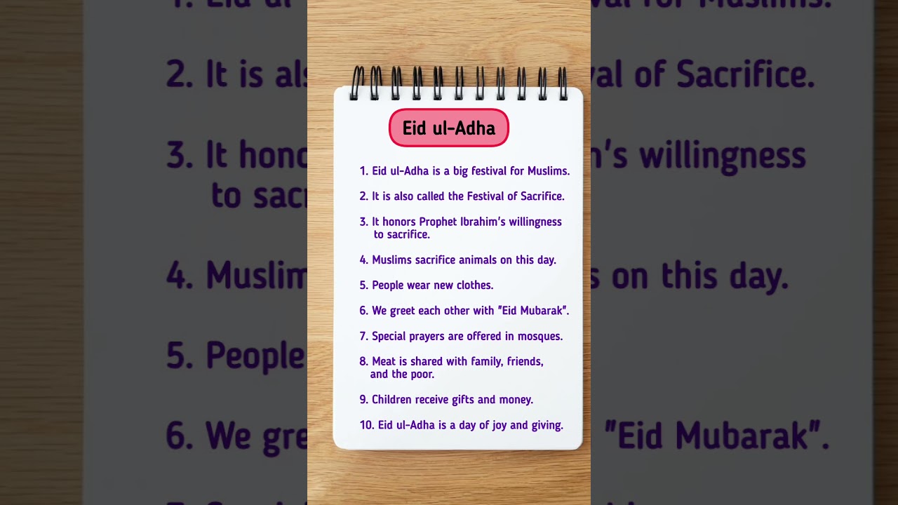 10 line on eid-ul-Adha
