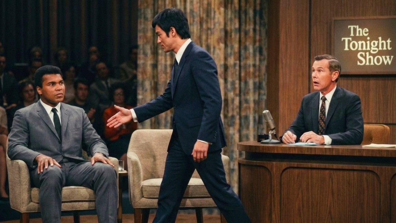 Muhammad Ali refuse de serrer la main de Bruce Lee : les propos de ce dernier ont glacé le studio.
