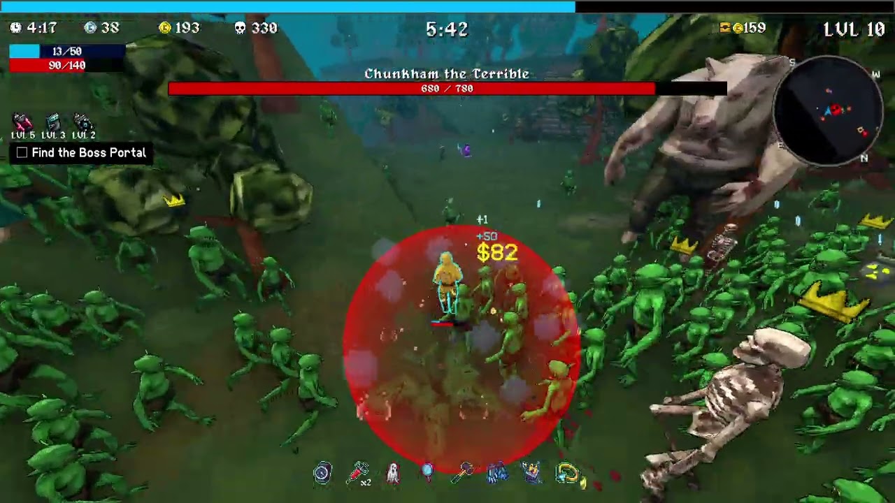 Megabonk 1.0 hero Amog Challenge Pacifist