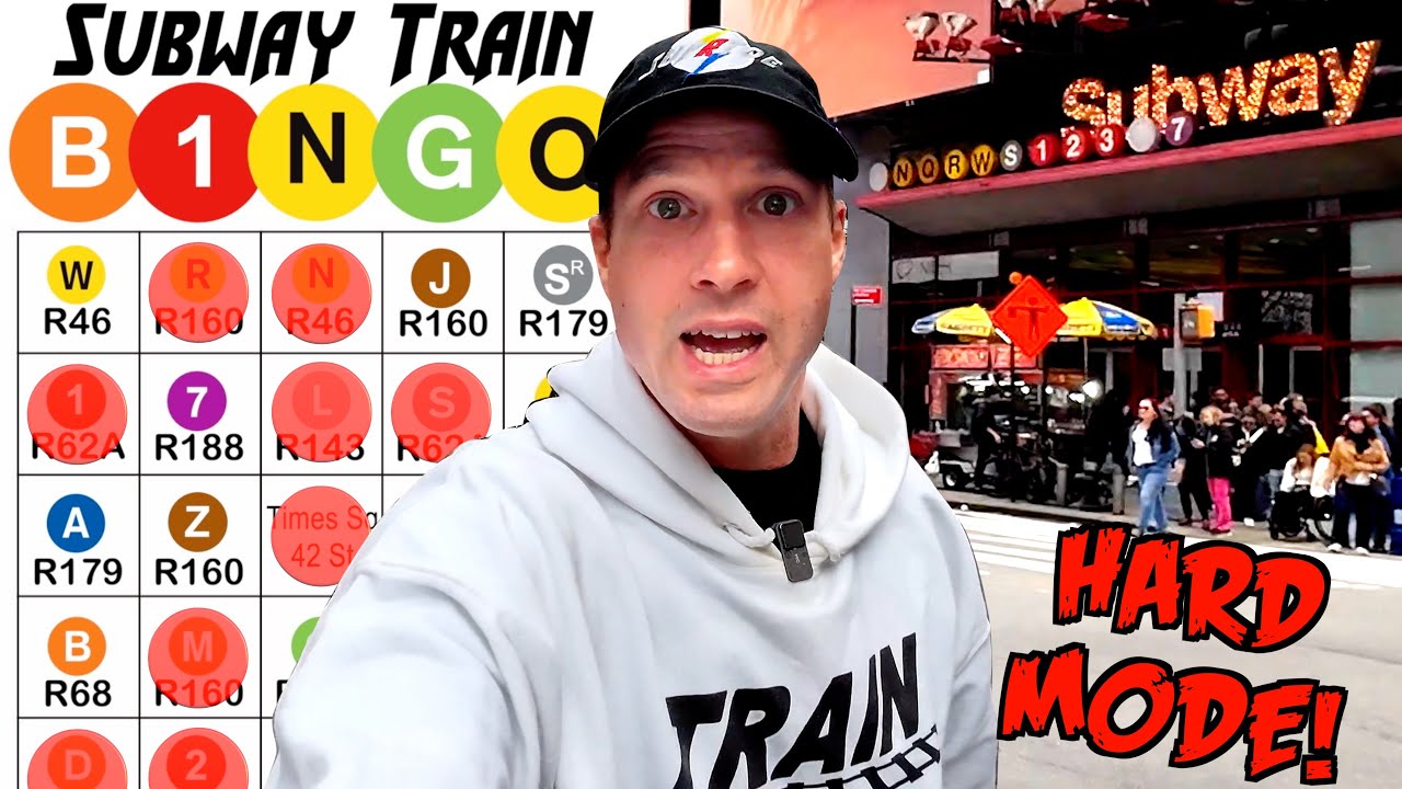 I rode 18 trains to get SUBWAY BINGO!