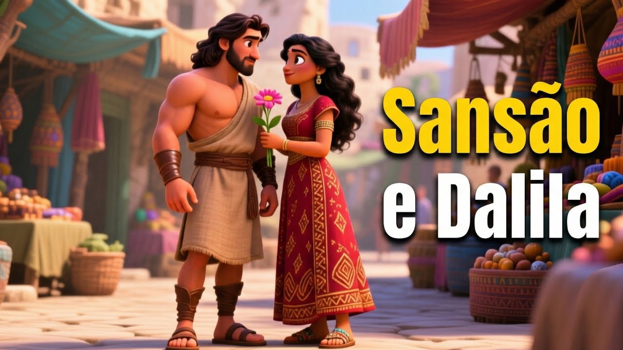 Sansão e Dalila - Força, Paixão e Redenção. I História Bíblica Animada