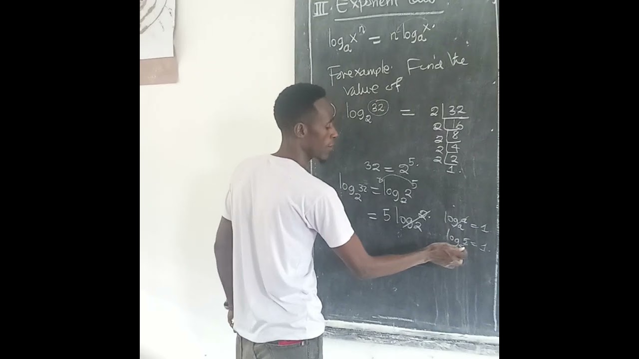 Exponent law on logarithms💥💯#0627923811