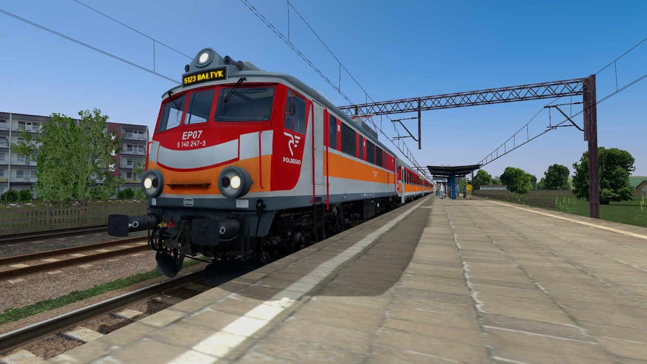 maSZyna EP07P-2003 (POLREGIO) RPE45123  Alakowice - Bałtyk miasto