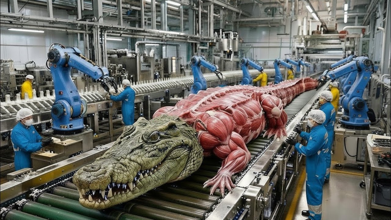Inside the Modern Crocodile Meat Factory 🐊| The Incredible Processing You’ve Never Seen Full Process
