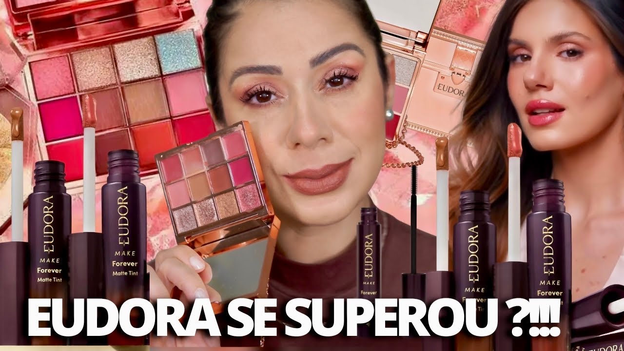 NOVIDADE EUDORA | PALETA Metal Rose , BATOM E MÁSCARA PARA CILIOS QUE GRUDAM